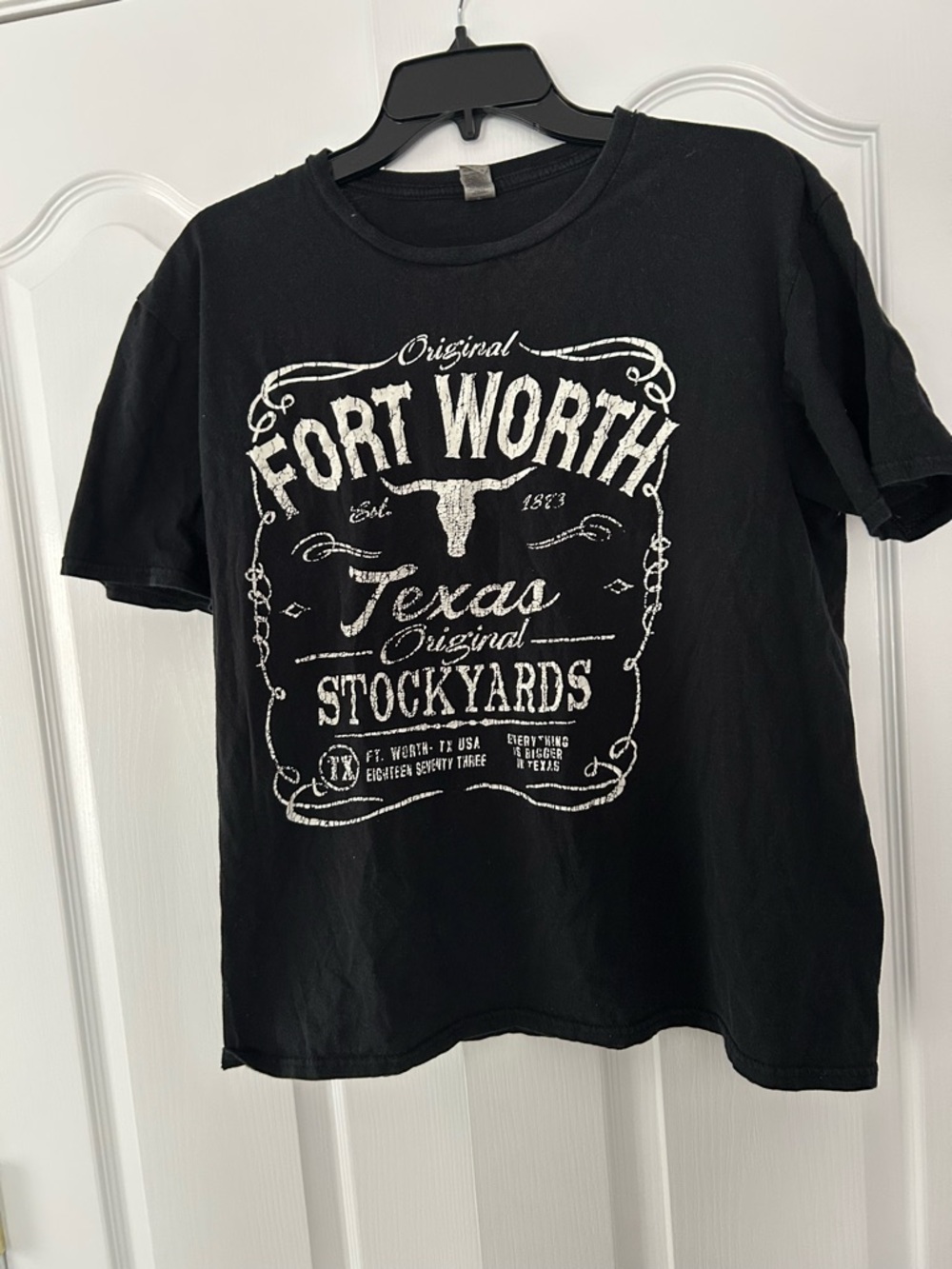 Fort Worth Texas Stockyards Graphic Tee - Black